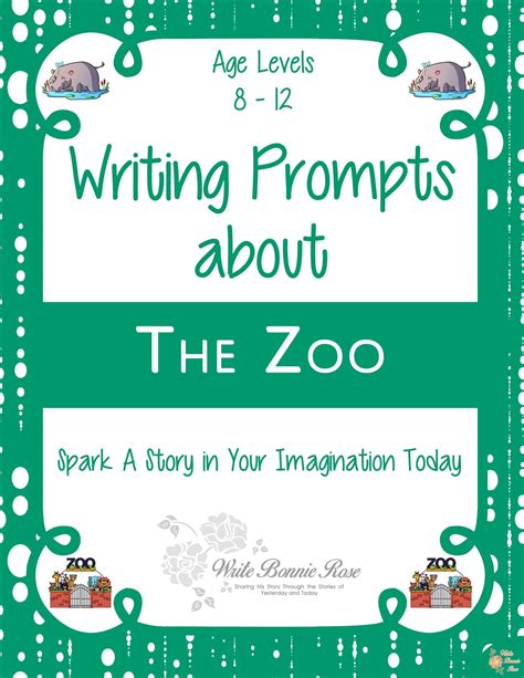 Limited Time Freebie Writing Prompts About The Zoo Writebonnierose