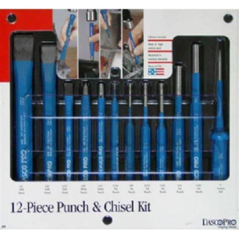 Dasco Pro 88 Punch And Chisel Kit 12 Piece Hand Tools Workshop