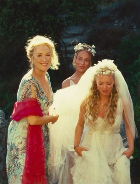 everything happens for a reason mamma mia 2008 mamma mia wedding mamma mia wedding dress