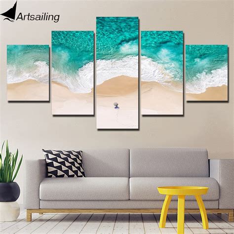 Buy 5 Piece Beach Canvas Wall Art Hd Posters And