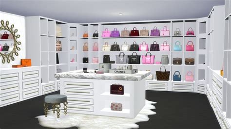 Luxury Custom Closet Platinumluxesims On Patreon Sims House Sims 4