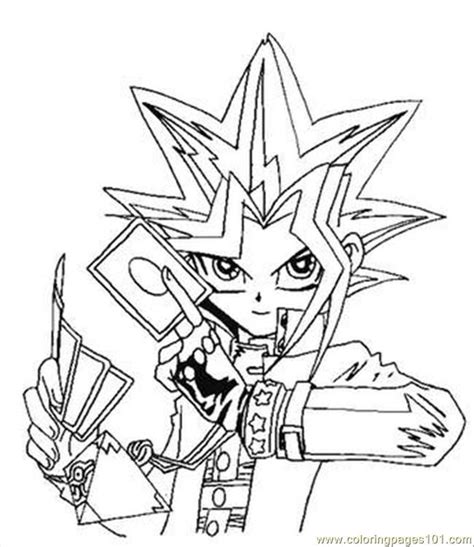 Yu Gi Oh Coloring Pages Coloring Home