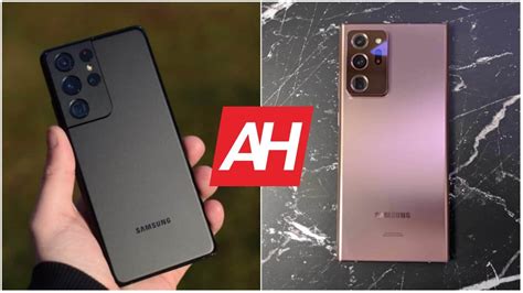 Phone Comparisons Samsung Galaxy S21 Ultra Vs Samsung Galaxy Note 20 Ultra