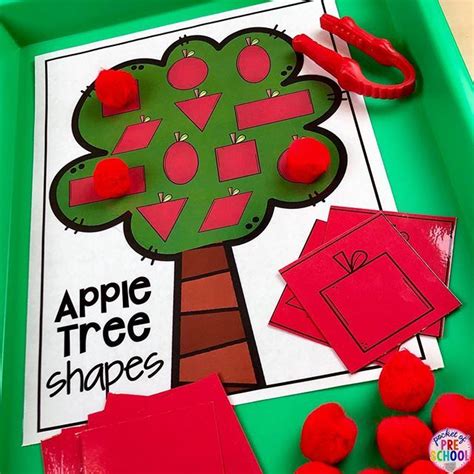 Apple Tree Shapes Game Is In The Apple Math And Literacy Centers Unit