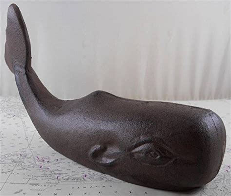 Large Cast Iron Whale Figure Nautical Whale Doorstop Local Home Store