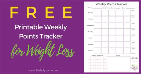 We did not find results for: Weekly Points Tracker for Weight Loss - Free Printable The ...