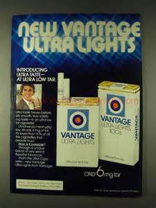 1979 Vantage Ultra Lights Cigarettes Ad Dk0799