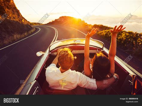 Happy Couple Driving Image And Photo Free Trial Bigstock