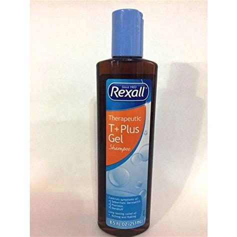 Rexall Therapeutic Tplus Gel Shampoo Psoriasis Seborrhea Dandruff