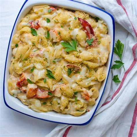 Cheesy Lobster Casserole With Shell Pasta Recipe Cheese Stuffed