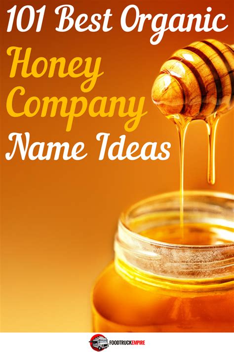 101 Best Organic Honey Company Name Ideas