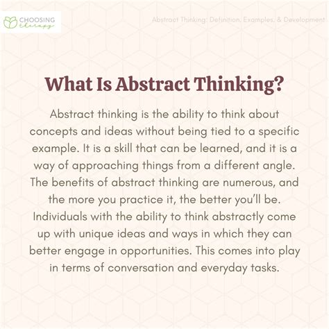 Abstract Thinking Definition Benefits And How To Improve It