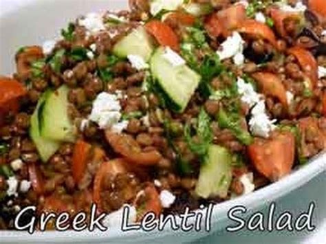 Greek Lentil Salad Recipe Show Me The Curry Youtube