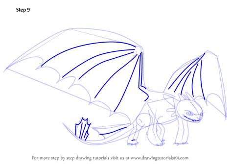 Learn How To Draw Night Fury From How To Train Your Dragon How To