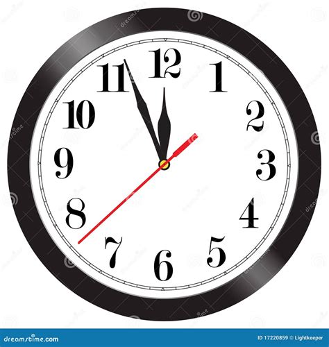 Wall Clock Illustration Stock Vector Illustration Of Minute 17220859