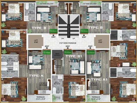 Layout Plan Siteplan Map Of 9th 10th Commercial Stree