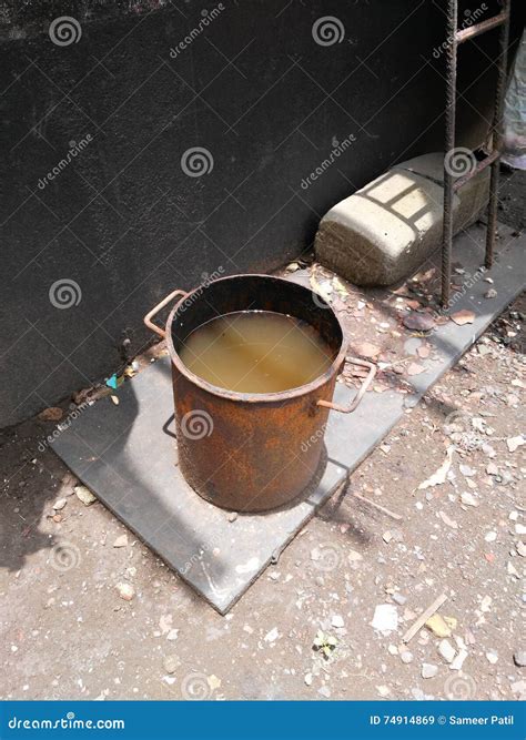 Dirty Water Bucket Stock Image Image Of Junkyard Backyard 74914869