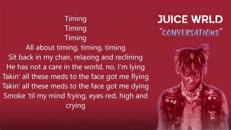 Juice Wrld Conversations Lyrics Youtube