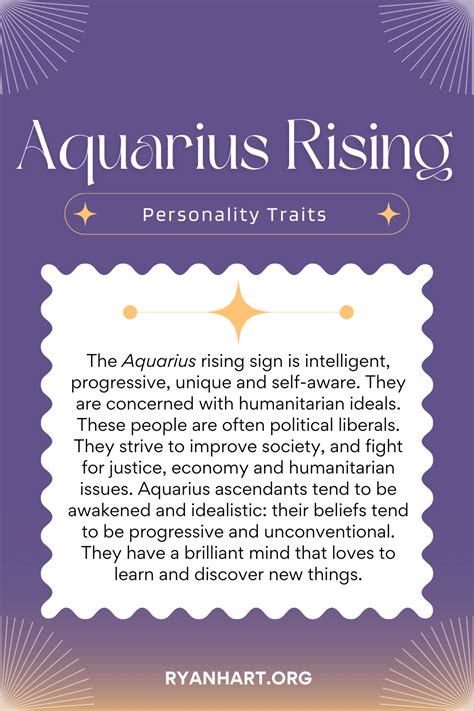Aquarius Rising Sign And Ascendant Personality Traits Ryan Hart