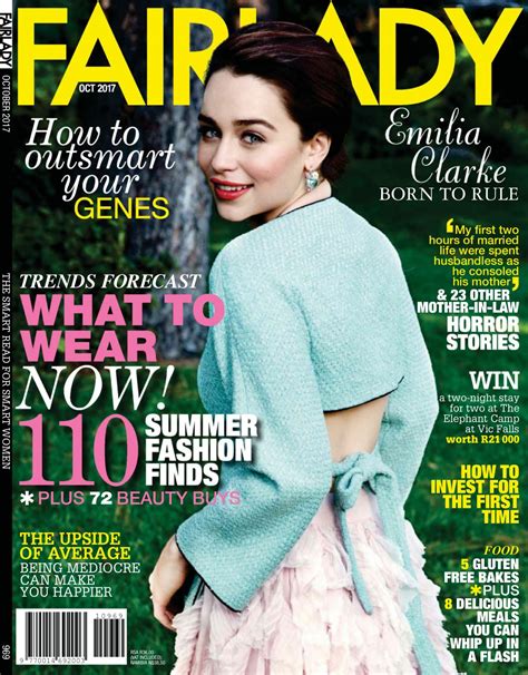 Emilia Clarke Fairlady Magazine October 2017 Issue • Celebmafia