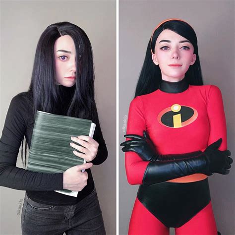 [self] 2 Sides Of Violet From Incredibles Cosplay