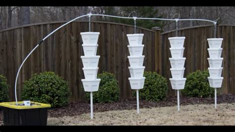 Each pvc pipe contains about 40 plants that grow in an nft hydroponics. Vertical Hydroponic DIY 4 Tower Kit Installation - YouTube