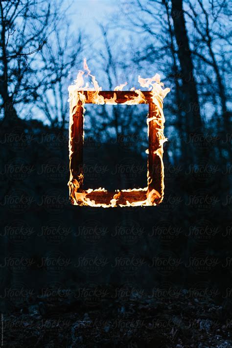 Frame Of Flames In The Dark Del Colaborador De Stocksy Brian Powell
