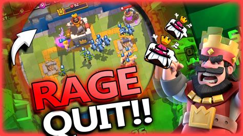 Rage Quit Special Clash Royale Royal Legendary Arena Gameplay