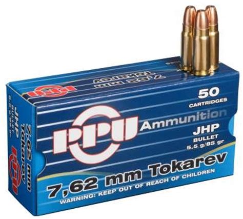 Prvi Ppu 762x25mm Tokarev Ammunition Ppr70 85 Grain Full Me