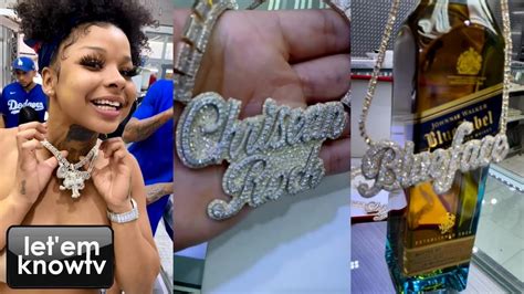 Blueface Got These Amazing Diamond Chains For Himself And His Girl
