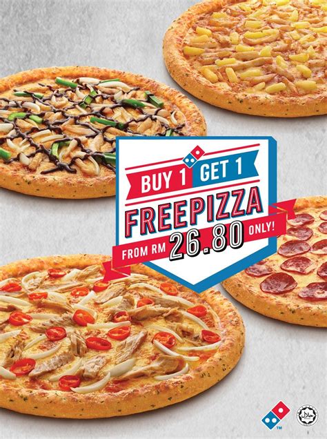 Discover our latest dominos malaysia coupons. Domino's Pizza Buy 1 Free 1 Promotion 17 - 30 October 2016
