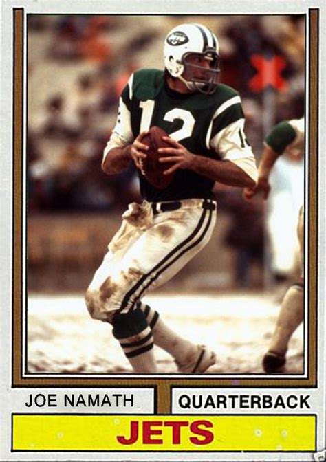 His super bowl iii guarantee cemented his place in sports lore and earned him a. Cards that never were | Nfl football cards, Joe namath, Football pictures