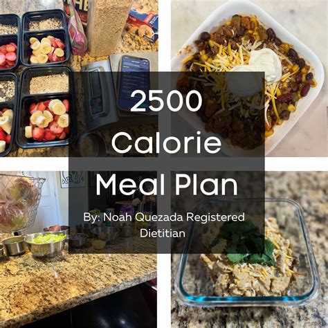 2600 Calorie Meal Plan Dietitian Developed