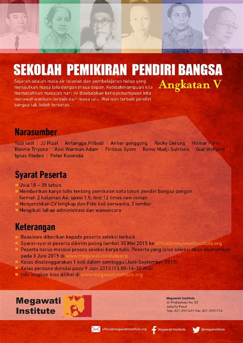 Dari pemilihan panggilan bung saja, sudah terlihat jelas. beasiswa penulis megawati institute