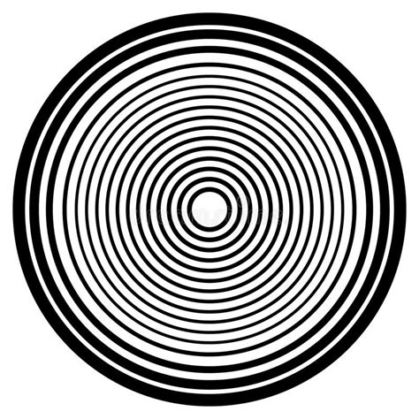 Concentric Circles Rings Abstract Geometric Element Ripple Impact
