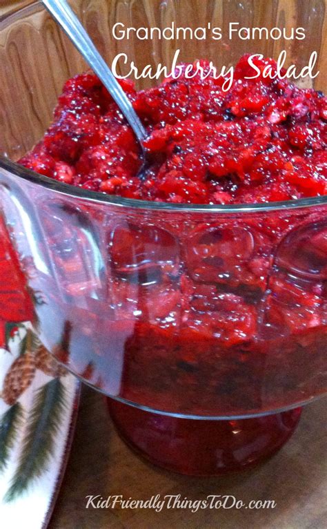 Grandmas Famous Cranberry Salad Recipe