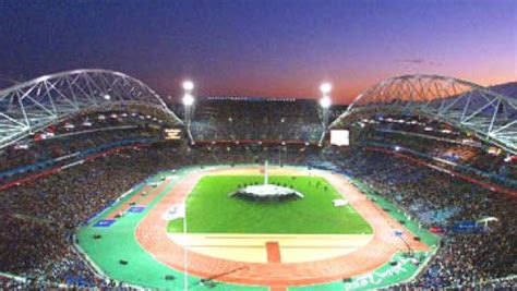 Der zeitplan und die sendetermine Olympia 2000: Die Stadien in Sydney stehen heute leer ...