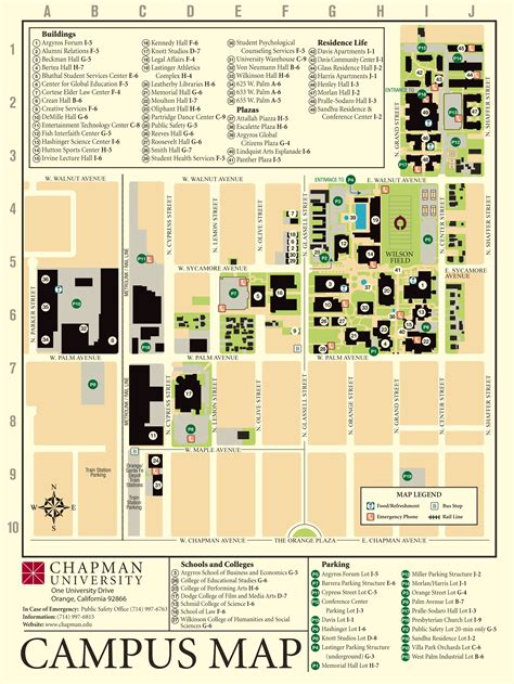 Chapman University Campus Map Verjaardag Vrouw 2020