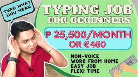 Typing Job For Beginners Earn 450 Or 25 500 Per Month Non Voice