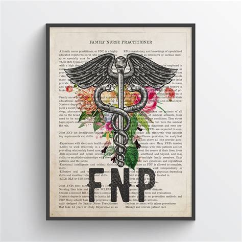 Steep in hot water to see it burst into three different shapes of flowers. FNP with Flowers Print Family Nurse Practitioner Gift ...