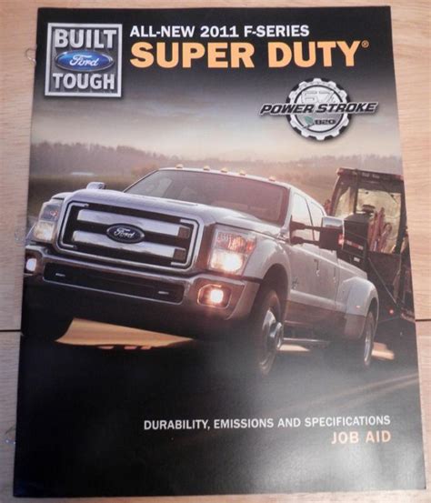 Find Brand New 2011 Ford F Series Super Duty Literature Brochure