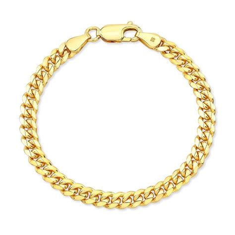 14k Yellow Gold Miami Cuban Link Bracelet