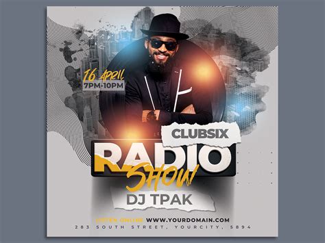 Radio Show Party Flyer Template By Hotpin On Dribbble