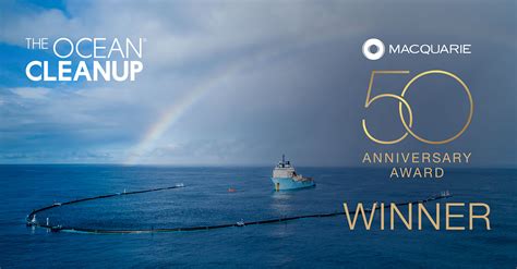 The Ocean Cleanup Is Awarded Macquarie 50th Anniversary Award Press
