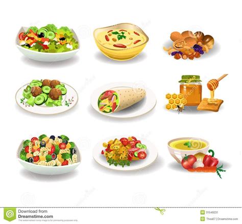 Healthy Dinners Clip Art Library