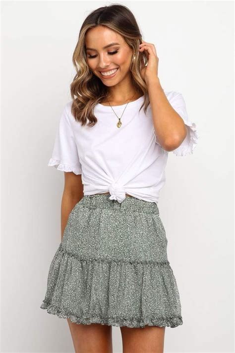 Pax Skirt Green 1000 In 2020 Cute Skirt Outfits Cute Casual