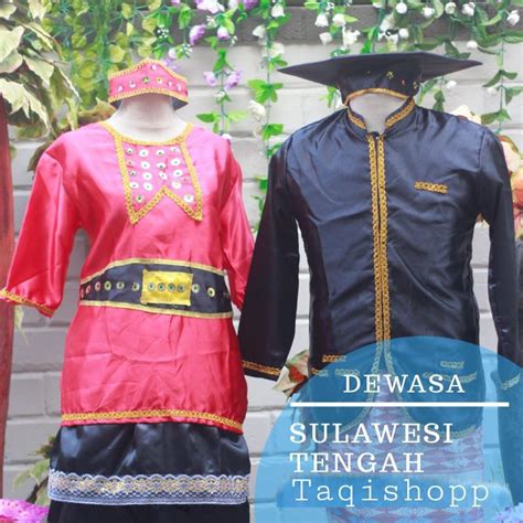 Jual Pakaian Adat Sulawesi Tengah Baju Adat Sulawesi Tengah Shopee