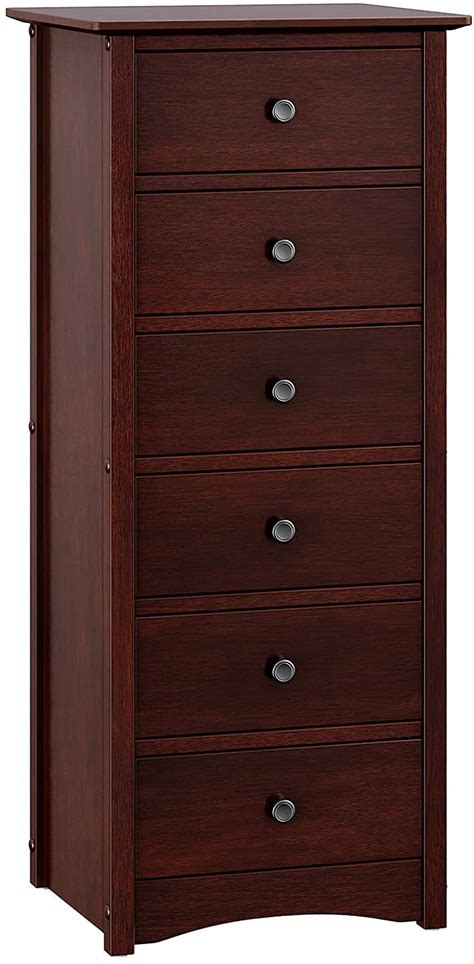Buy it now on amazon.com. VASAGLE Narrow Chest of Drawers Classic Tall Dresser with ...