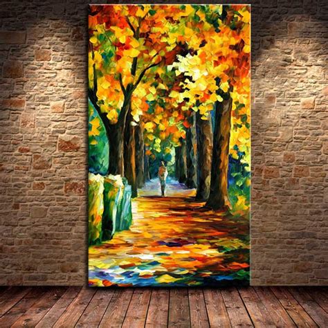 Natural Scenery Oil Painting Tree Scene Landscape Picture Handpainted