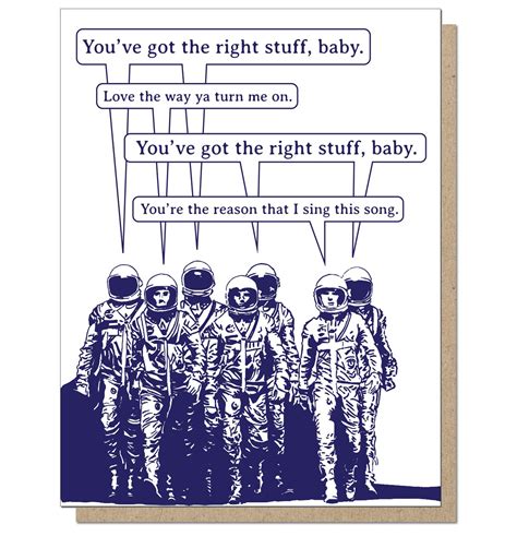 The Right Stuff Funny Letterpress Greeting Card Etsy